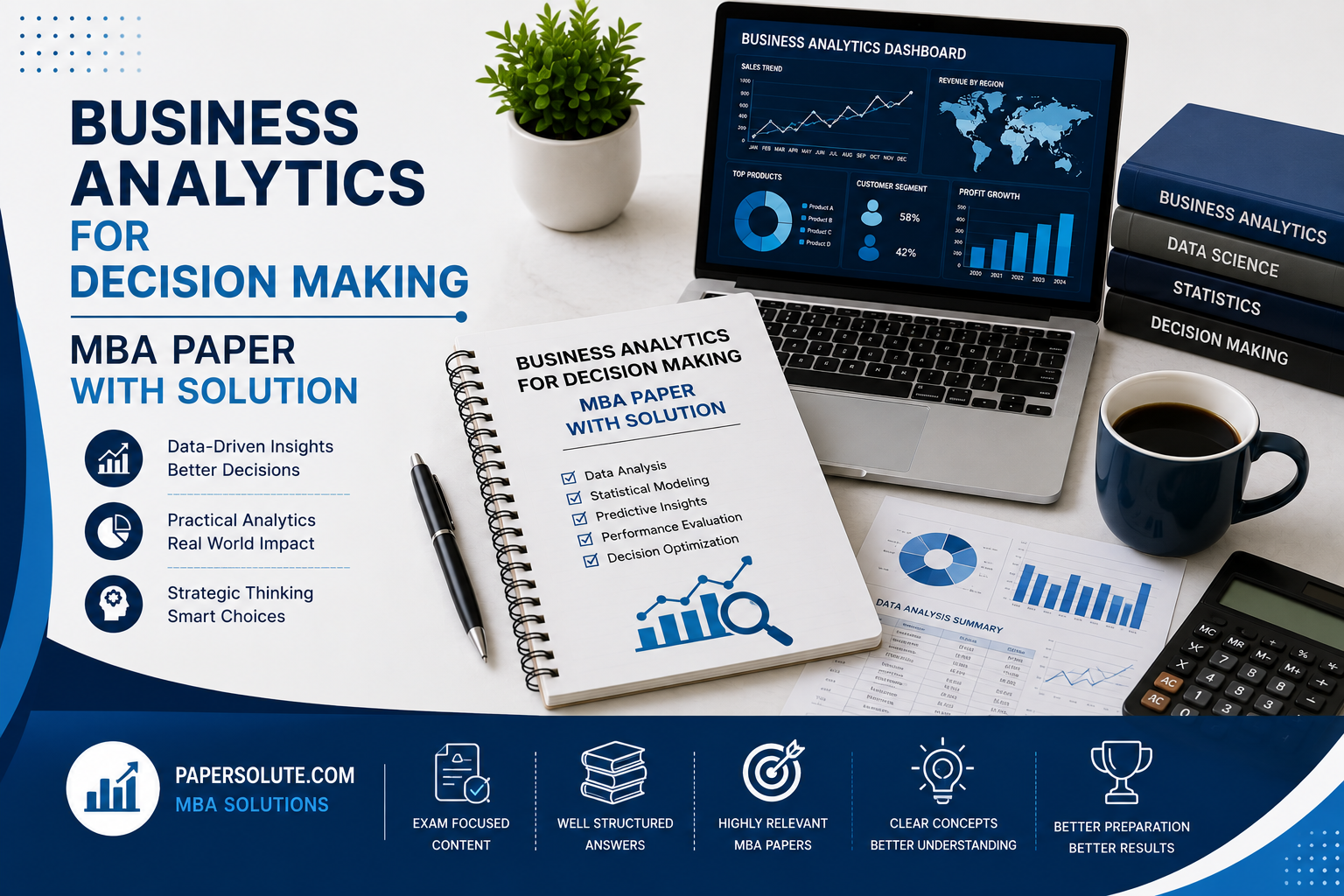 Business Analytics for Decision Making MBA Paper with Solution